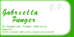gabriella punger business card